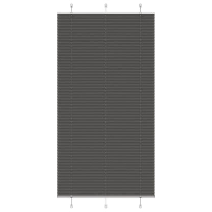 Plissé rolgordijn 105x200cm stofbreedte 104,4cm polyester zwart