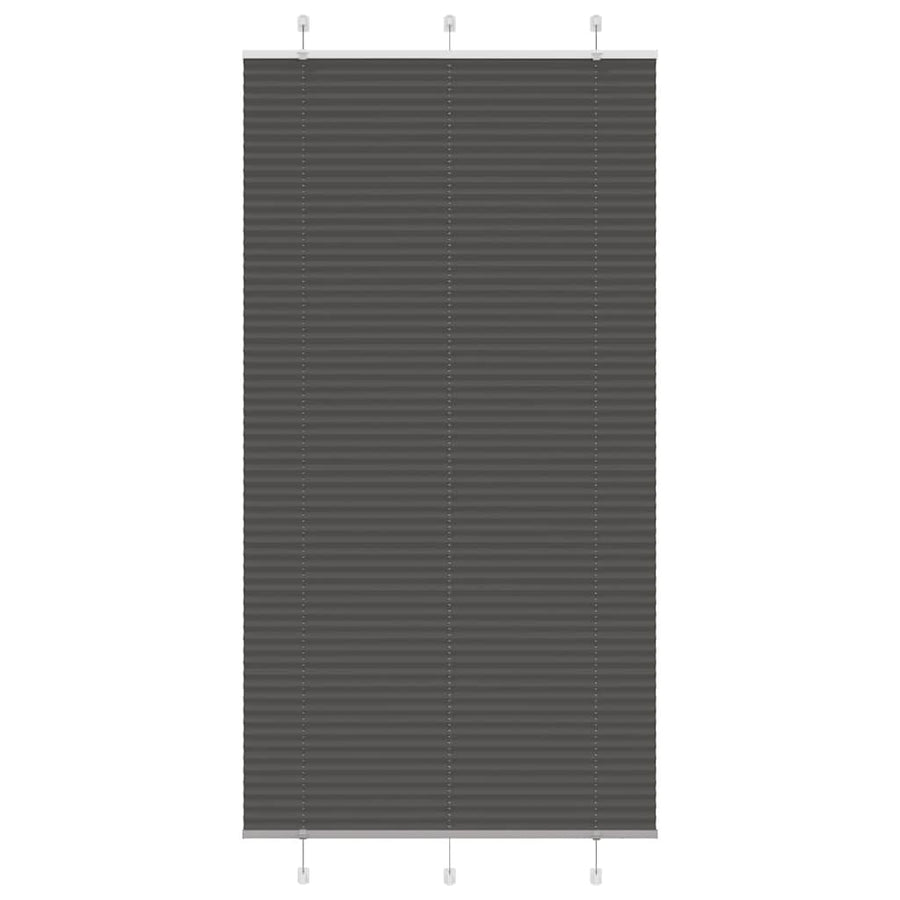 Plissé rolgordijn 105x200cm stofbreedte 104,4cm polyester zwart