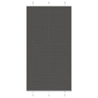 Pleated blind 110x200cm fabric width 109.4cm polyester black