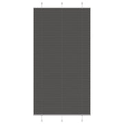 Plissé rolgordijn 110x200 cm zwart polyester