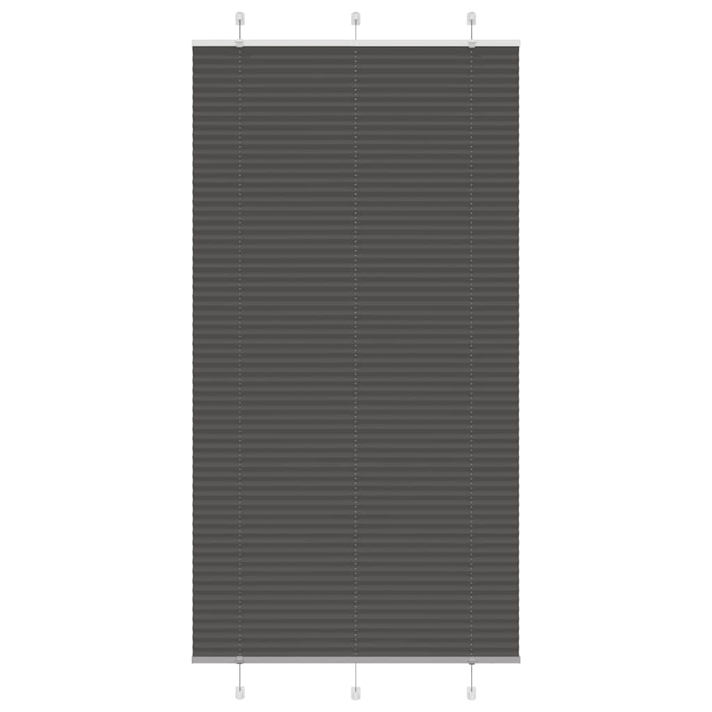 Plissé rolgordijn 110x200cm stofbreedte 109,4cm polyester zwart