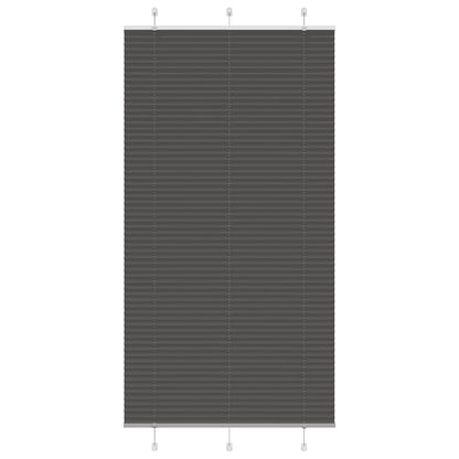 Plissé rolgordijn 110x200cm stofbreedte 109,4cm polyester zwart
