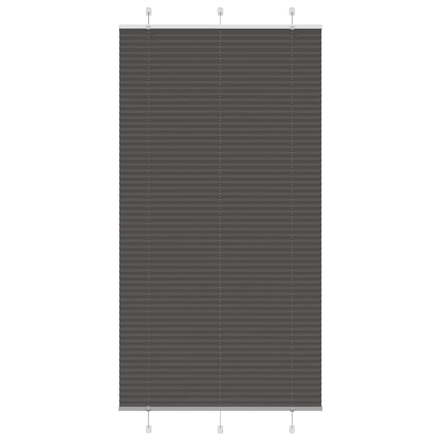 Plissé rolgordijn 110x200cm stofbreedte 109,4cm polyester zwart
