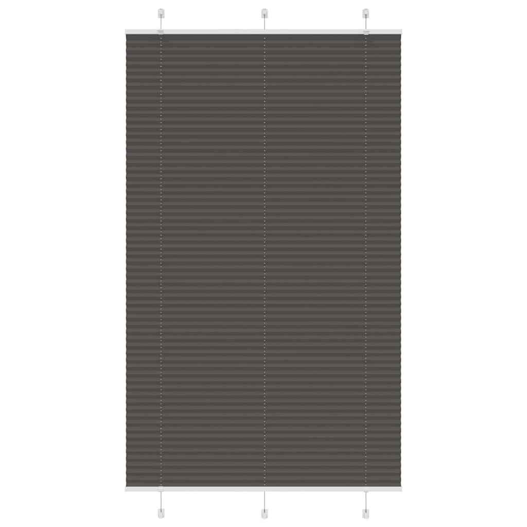 Plissé rolgordijn 115x200cm stofbreedte 114,4cm polyester zwart