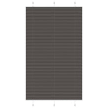 Plissé rolgordijn 115x200cm stofbreedte 114,4cm polyester zwart