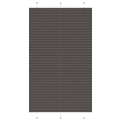 Plissé rolgordijn 115x200cm stofbreedte 114,4cm polyester zwart