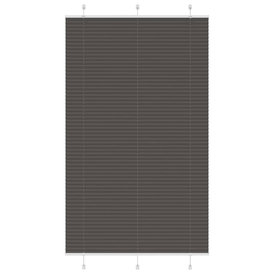 Plissé rolgordijn 115x200cm stofbreedte 114,4cm polyester zwart