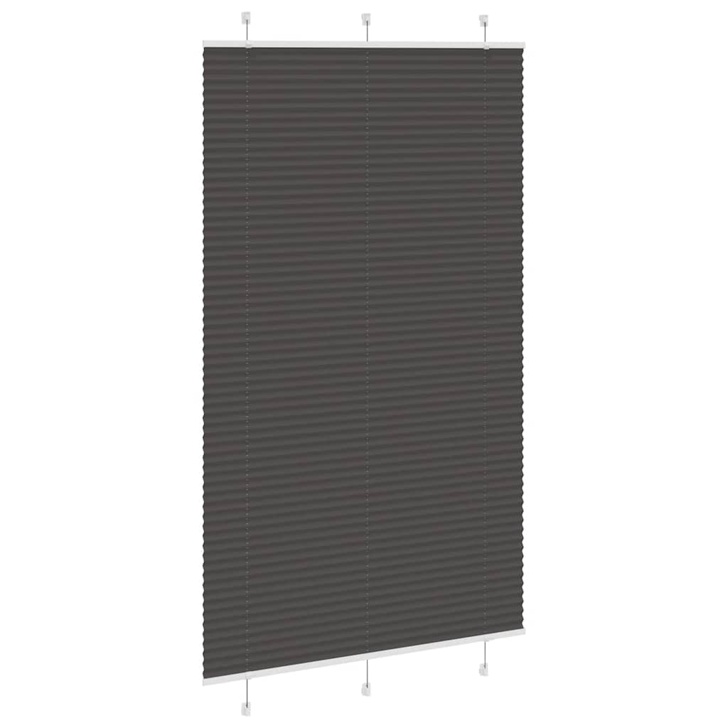 Plissé rolgordijn 115x200cm stofbreedte 114,4cm polyester zwart
