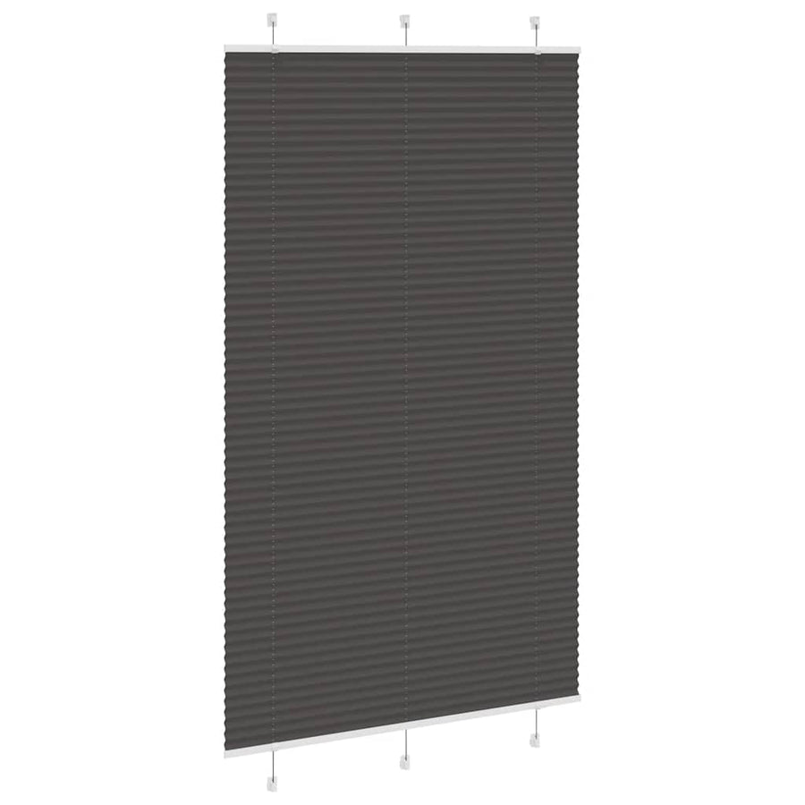 Plissé rolgordijn 115x200cm stofbreedte 114,4cm polyester zwart