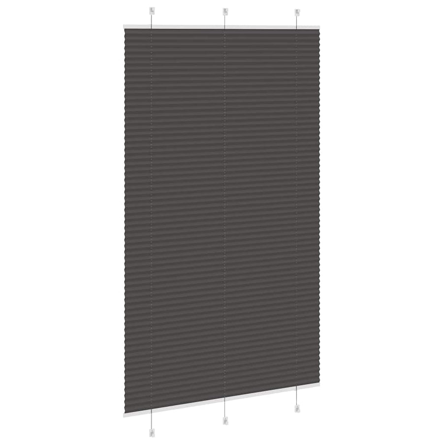 Plissé rolgordijn 115x200cm stofbreedte 114,4cm polyester zwart