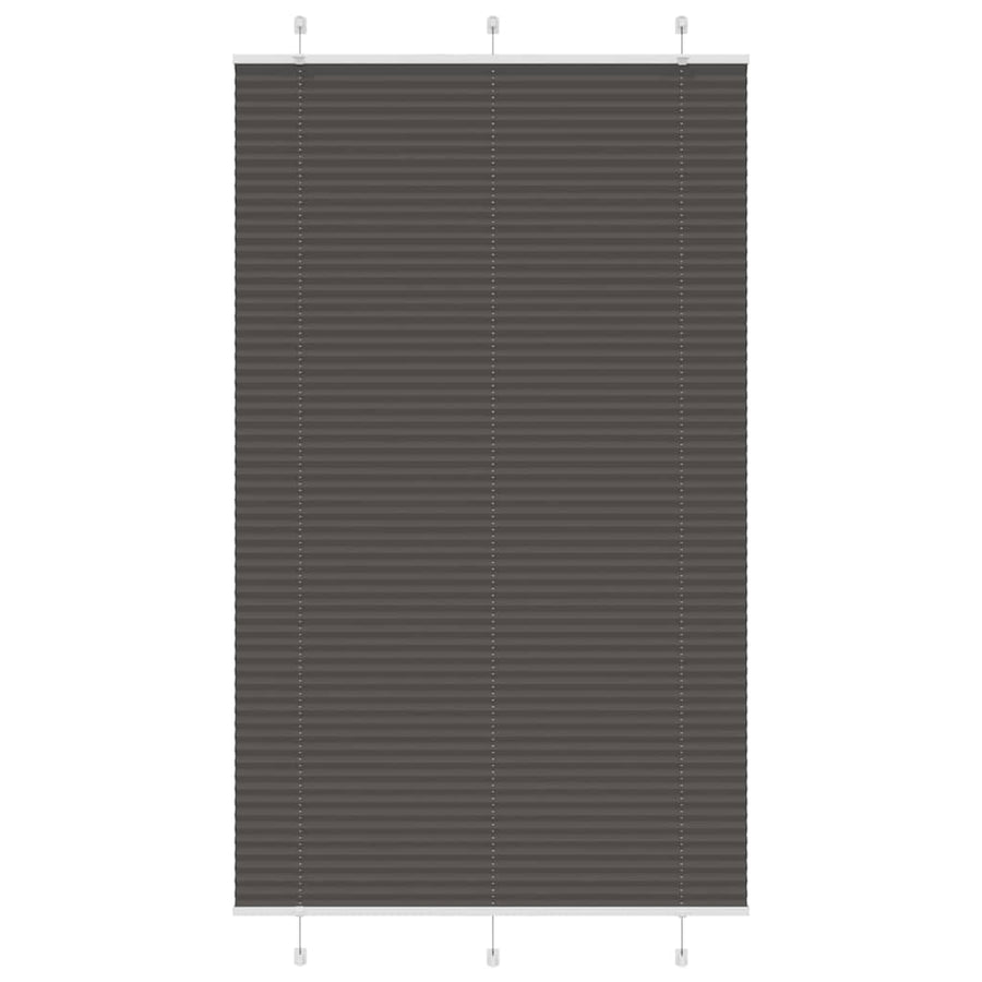 Plissé rolgordijn 120x200cm stofbreedte 119,4cm polyester zwart