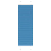 Pleated roller blind 40x100 cm fabric width 39.4 cm polyester blue