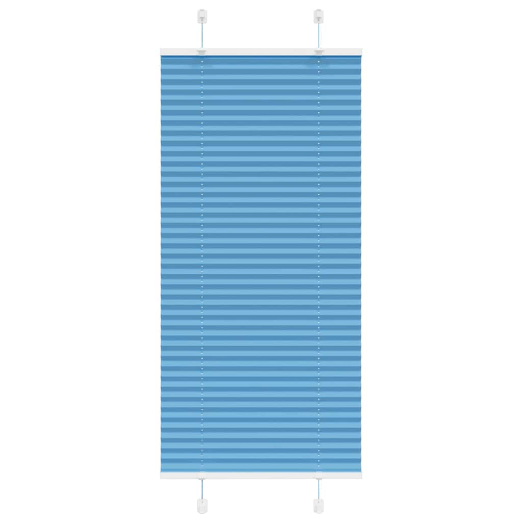 Plissé rolgordijn 60x100 cm stofbreedte 59,4 cm polyester blauw