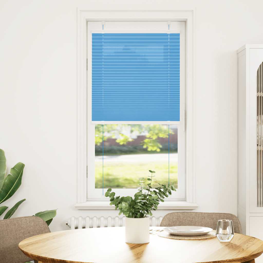 Plissé rolgordijn 60x100 cm stofbreedte 59,4 cm polyester blauw