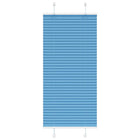 Pleated blind 65x100 cm fabric width 64.4 cm polyester blue