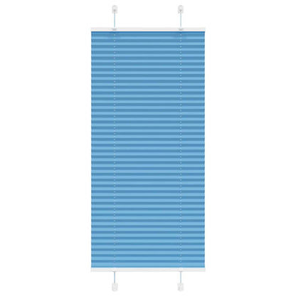 Plissé rolgordijn 65x100 cm stofbreedte 64,4 cm polyester blauw