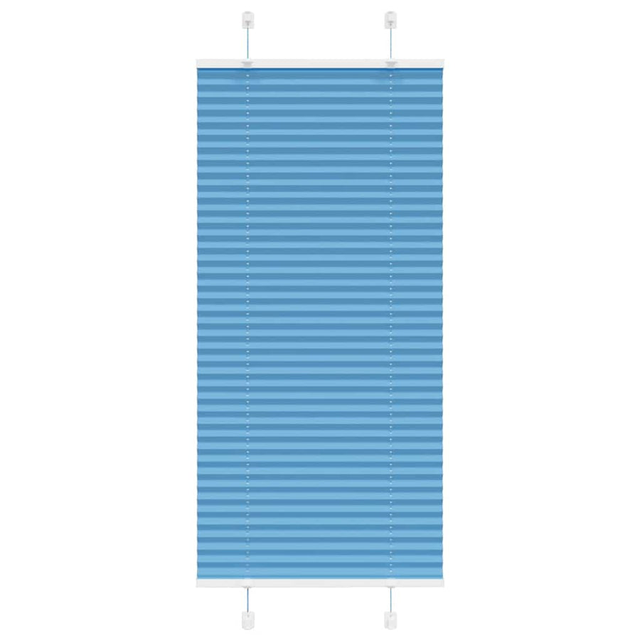 Plissé rolgordijn 65x100 cm stofbreedte 64,4 cm polyester blauw