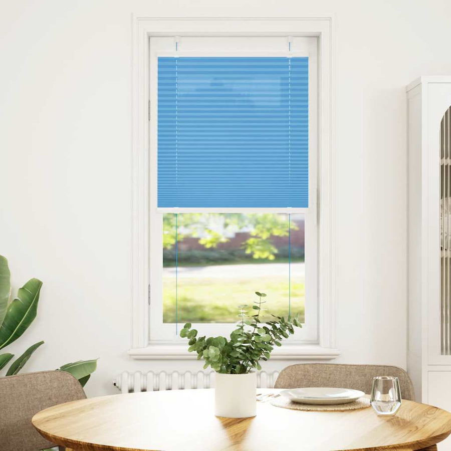 Plissé rolgordijn 65x100 cm stofbreedte 64,4 cm polyester blauw
