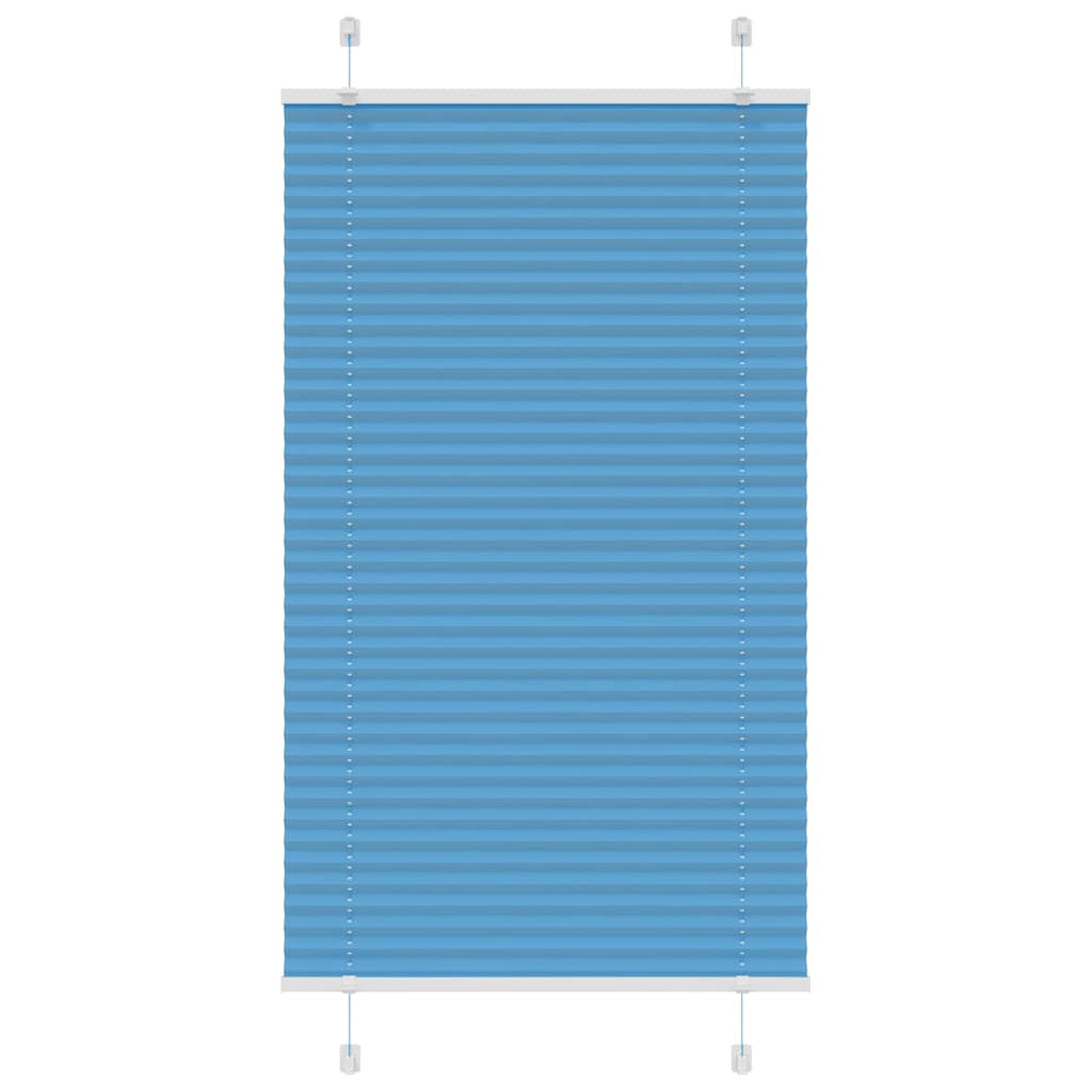 Plissé rolgordijn 70x100 cm stofbreedte 69,4 cm polyester blauw