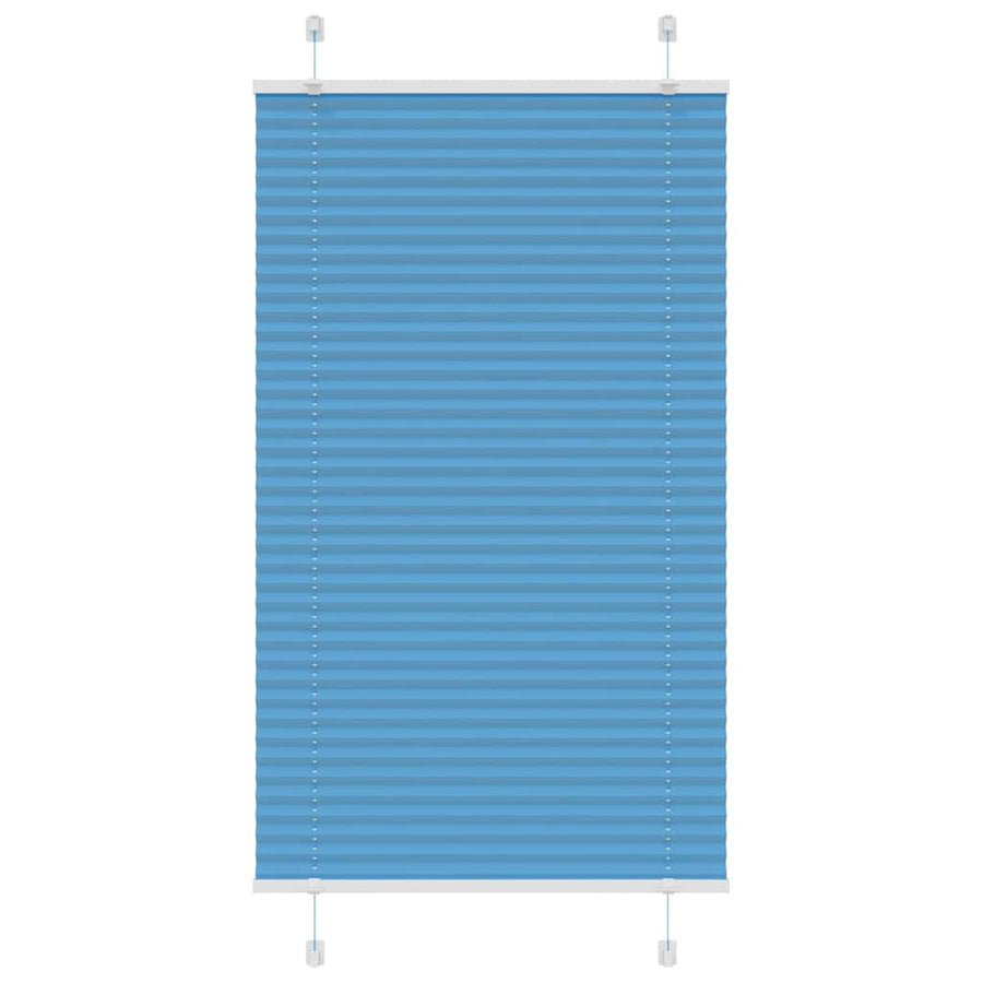 Plissé rolgordijn 70x100 cm stofbreedte 69,4 cm polyester blauw