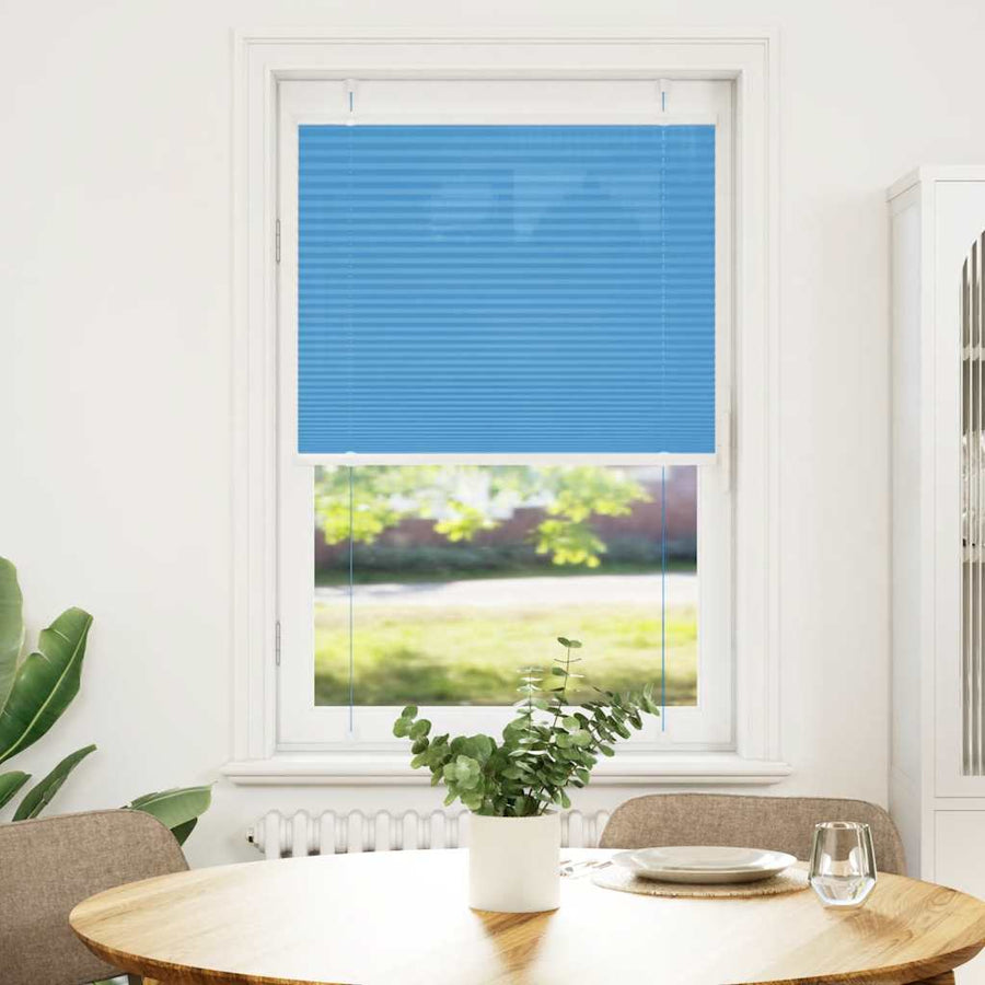 Plissé rolgordijn 70x100 cm stofbreedte 69,4 cm polyester blauw