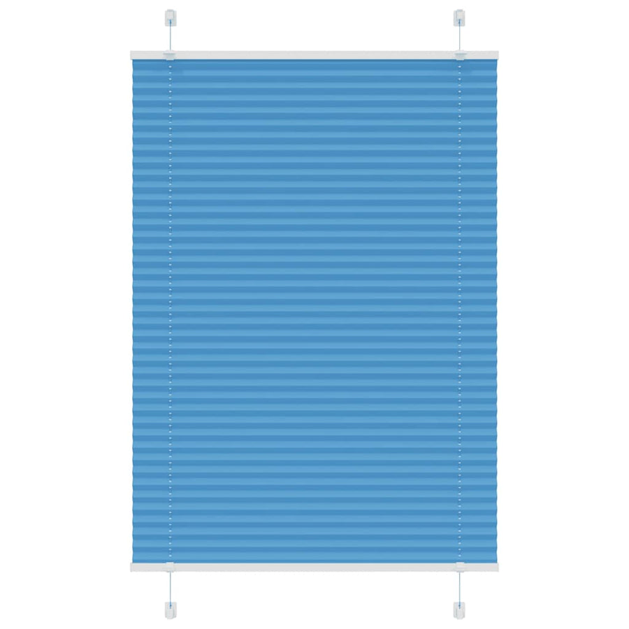 Plissé rolgordijn 70x100 cm stofbreedte 69,4 cm polyester blauw