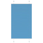 Pleated blind 75x100 cm fabric width 74.4 cm polyester blue