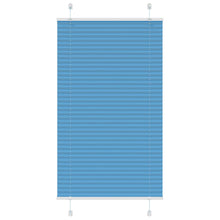 Plissé rolgordijn 75x100 cm stofbreedte 74,4 cm polyester blauw
