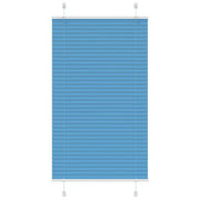 Plissé rolgordijn 80x100 cm blauw polyester
