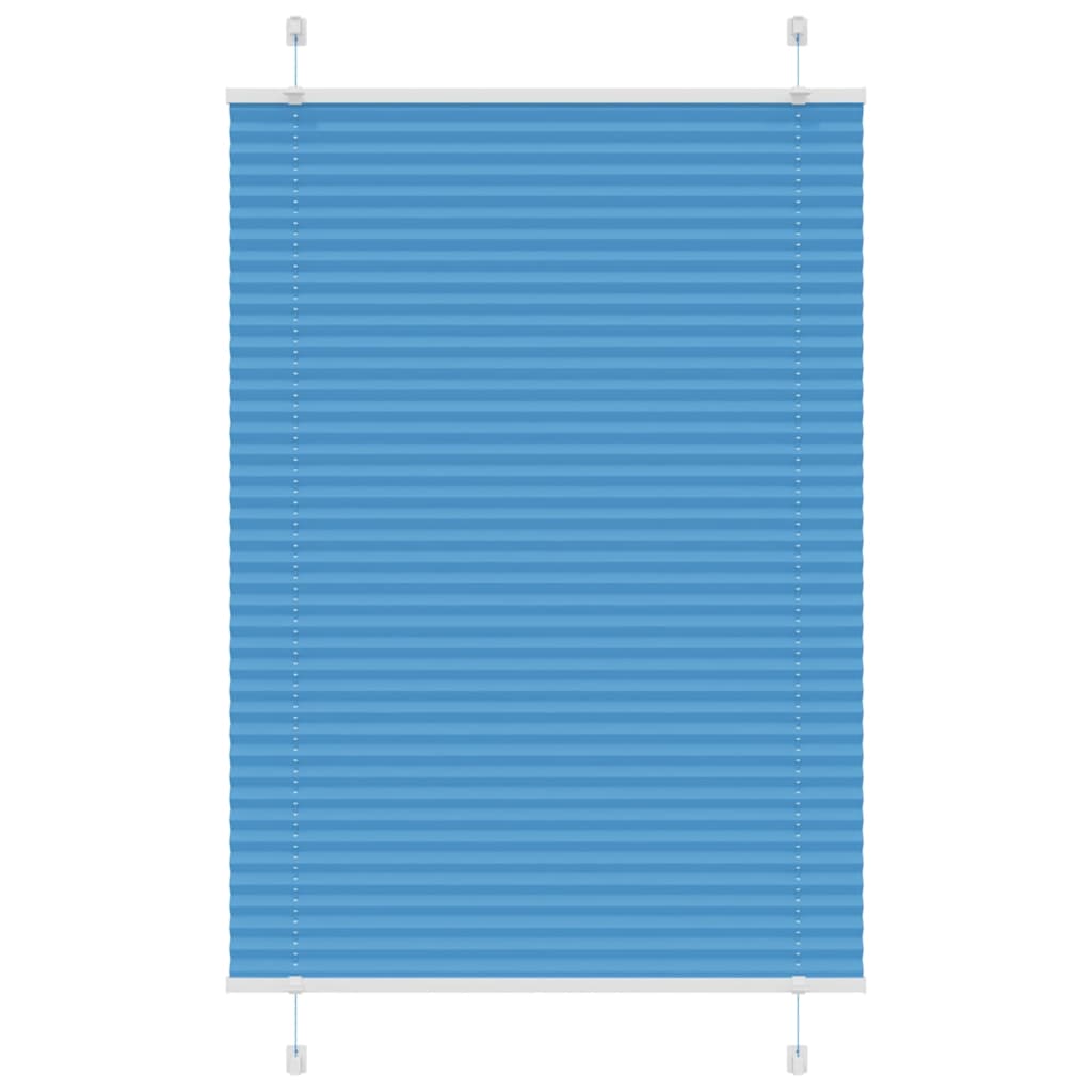 Plissé rolgordijn 85x100 cm stofbreedte 84,4 cm polyester blauw