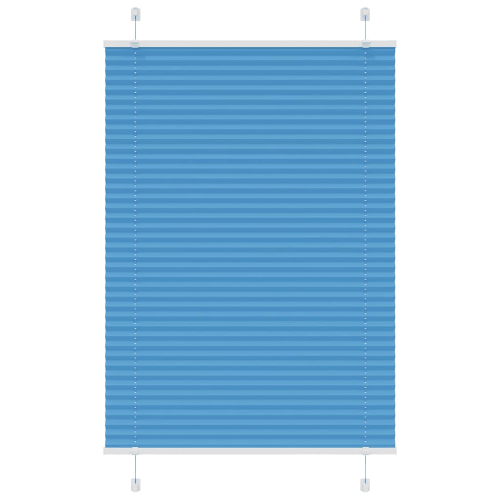 Plissé rolgordijn 90x100 cm stofbreedte 89,4 cm polyester blauw