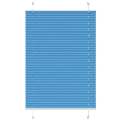 Plissé rolgordijn 90x100 cm stofbreedte 89,4 cm polyester blauw