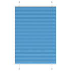 Plissé rolgordijn 95x100 cm polyester blauw