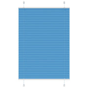 Plissé rolgordijn 100x100 cm blauw polyester