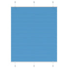Plissé rolgordijn 105x100cm polyester blauw