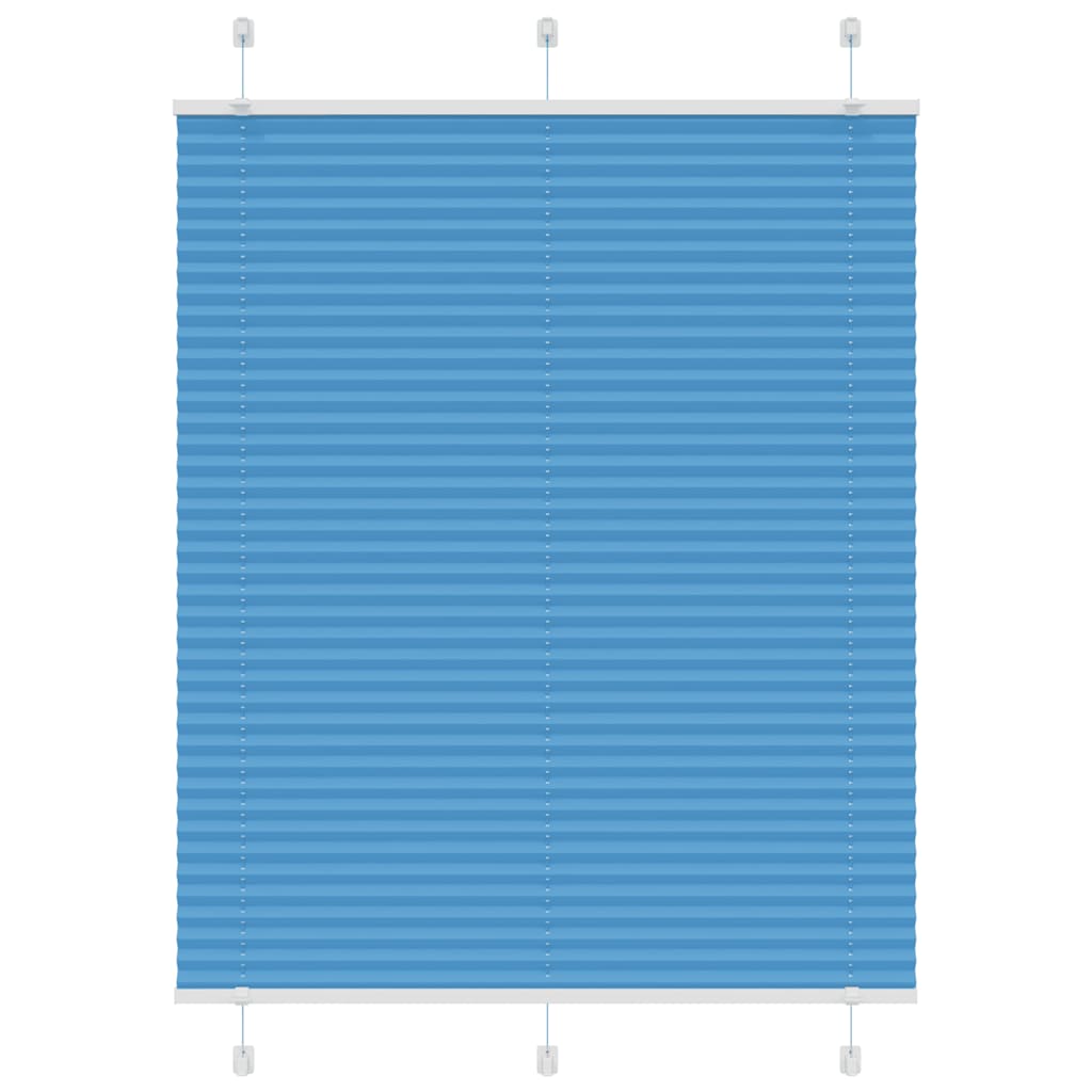 Plissé rolgordijn 105x100cm stofbreedte 104,4cm polyester blauw