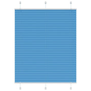 Plissé rolgordijn 105x100cm polyester blauw