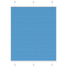 Plissé rolgordijn 105x100cm stofbreedte 104,4cm polyester blauw