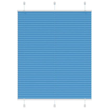 Plissé rolgordijn 105x100cm stofbreedte 104,4cm polyester blauw