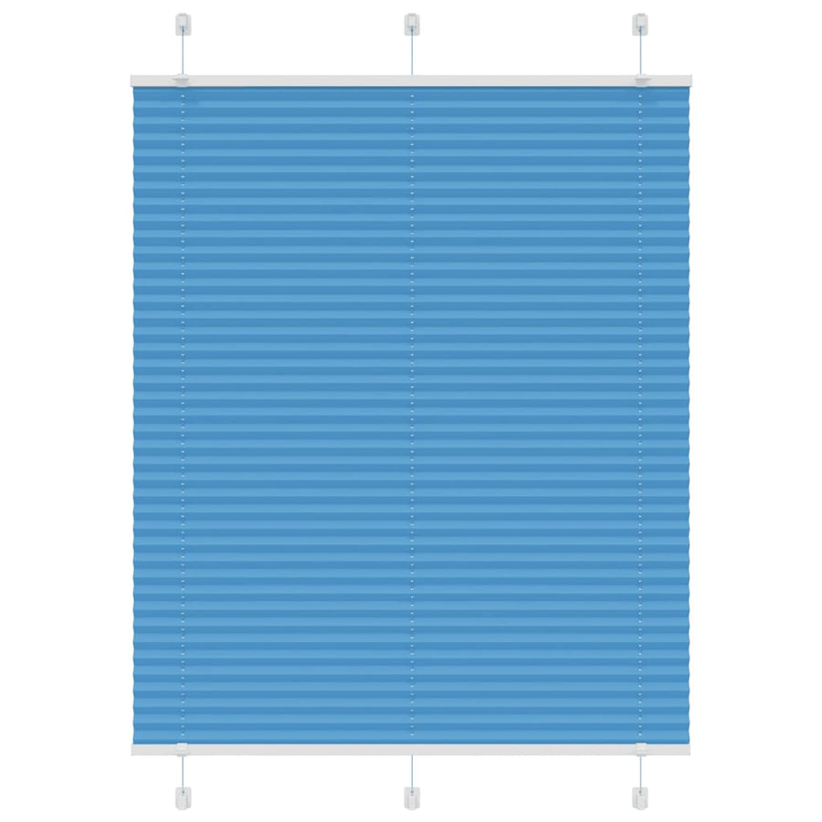 Plissé rolgordijn 105x100cm stofbreedte 104,4cm polyester blauw