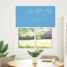 Plissé rolgordijn 105x100cm stofbreedte 104,4cm polyester blauw