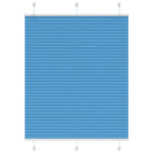 Pleated blind 110x100cm fabric width 109.4cm polyester blue