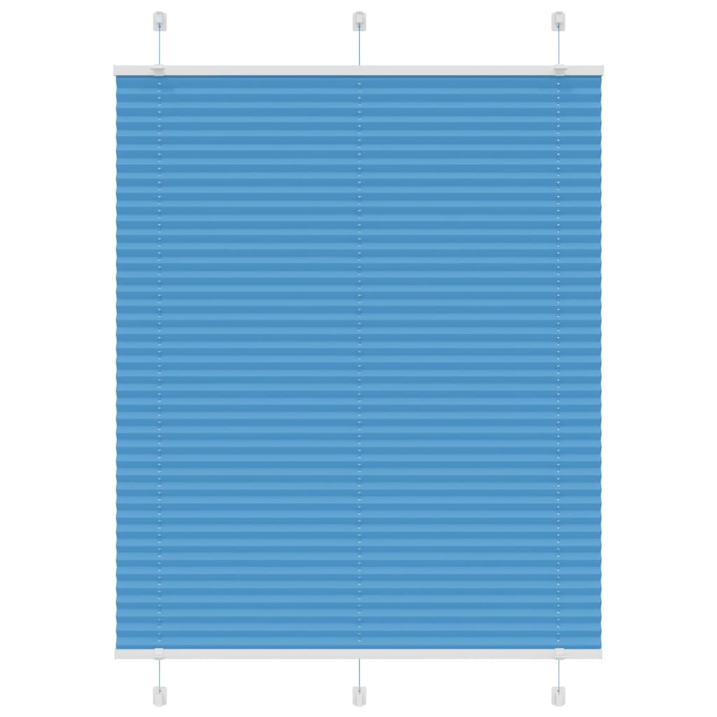 Plissé rolgordijn 110x100cm stofbreedte 109,4cm polyester blauw