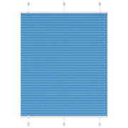 Pleated blind 110x100cm fabric width 109.4cm polyester blue