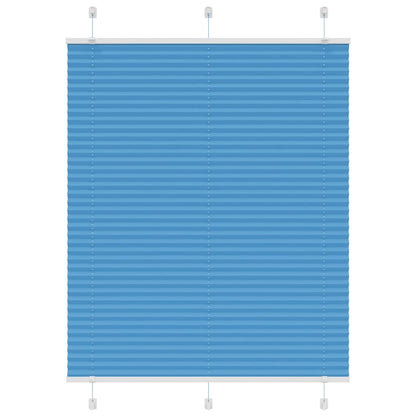 Plissé rolgordijn 110x100cm stofbreedte 109,4cm polyester blauw