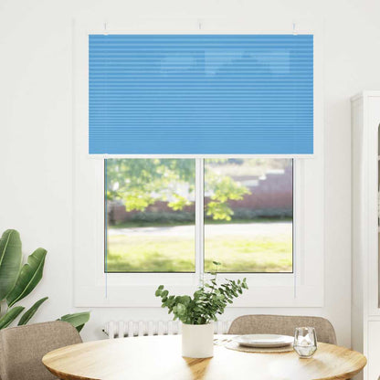 Plissé rolgordijn 110x100cm stofbreedte 109,4cm polyester blauw
