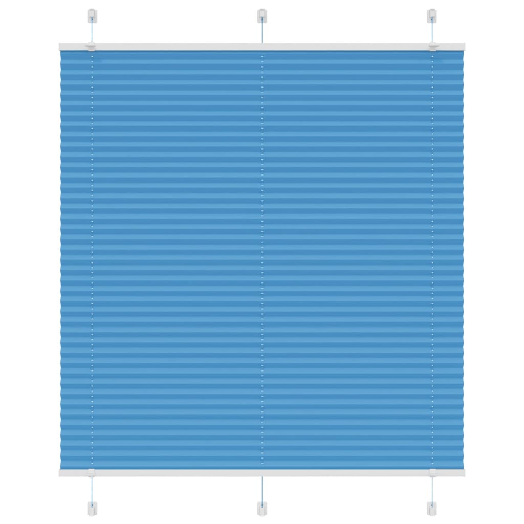 Plissé rolgordijn 115x100cm stofbreedte 114,4cm polyester blauw