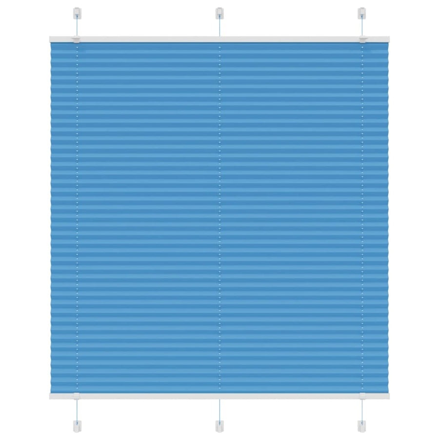 Plissé rolgordijn 115x100cm stofbreedte 114,4cm polyester blauw