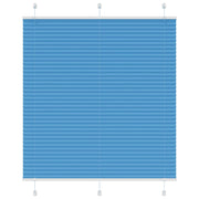 Plissé rolgordijn 120x100 cm polyester blauw