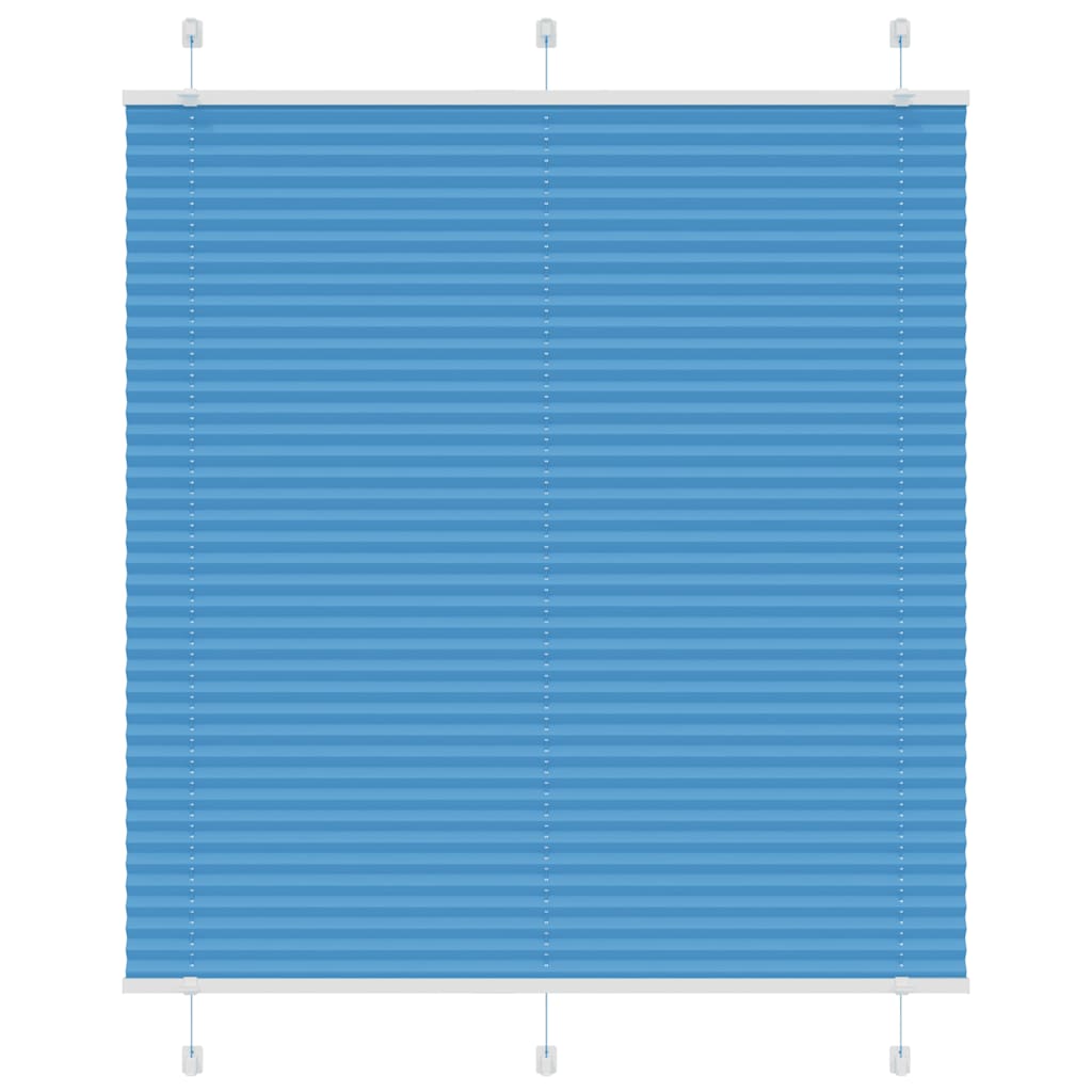 Plissé rolgordijn 120x100cm stofbreedte 119,4cm polyester blauw